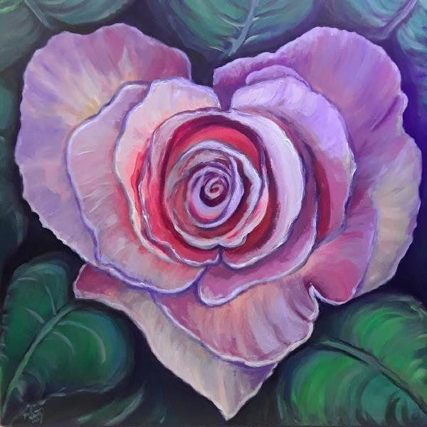 Heart in Bloom — nature painting by Tom Goetz