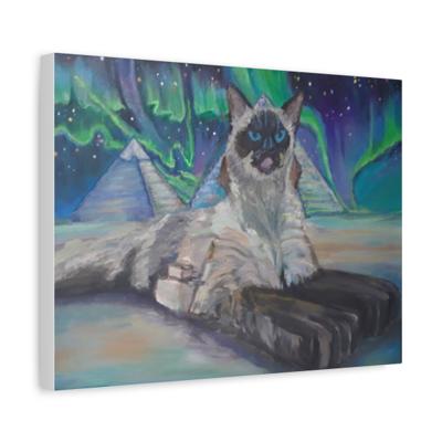 Cosmic Cat canvas print by Tom Goetz