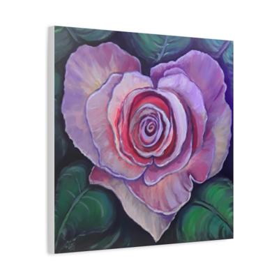 Heart in Bloom canvas print by Tom Goetz