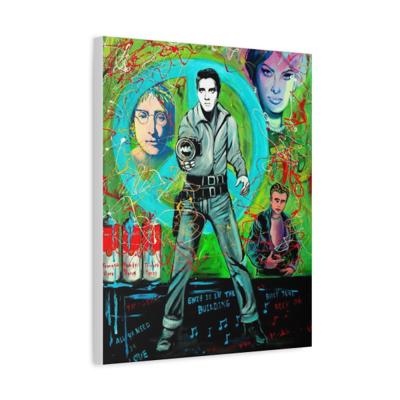 Elvis Is in the Building canvas print by Tom Goetz