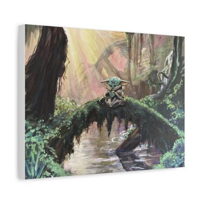 Force in the Forest canvas print by Tom Goetz