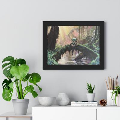 Force in the Forest framed poster by Tom Goetz