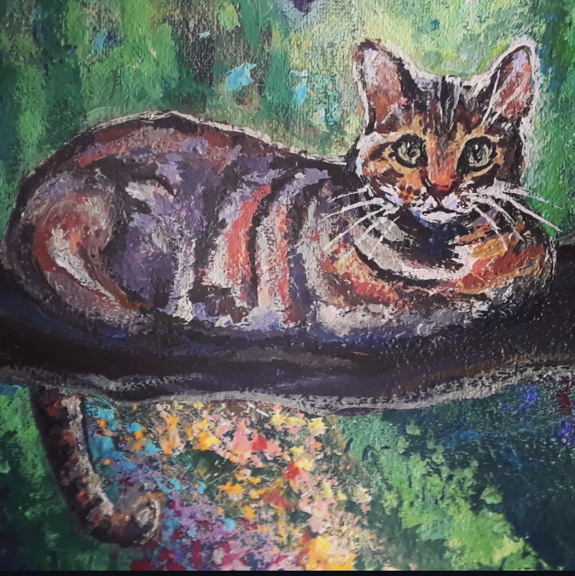 Custom tabby cat portrait